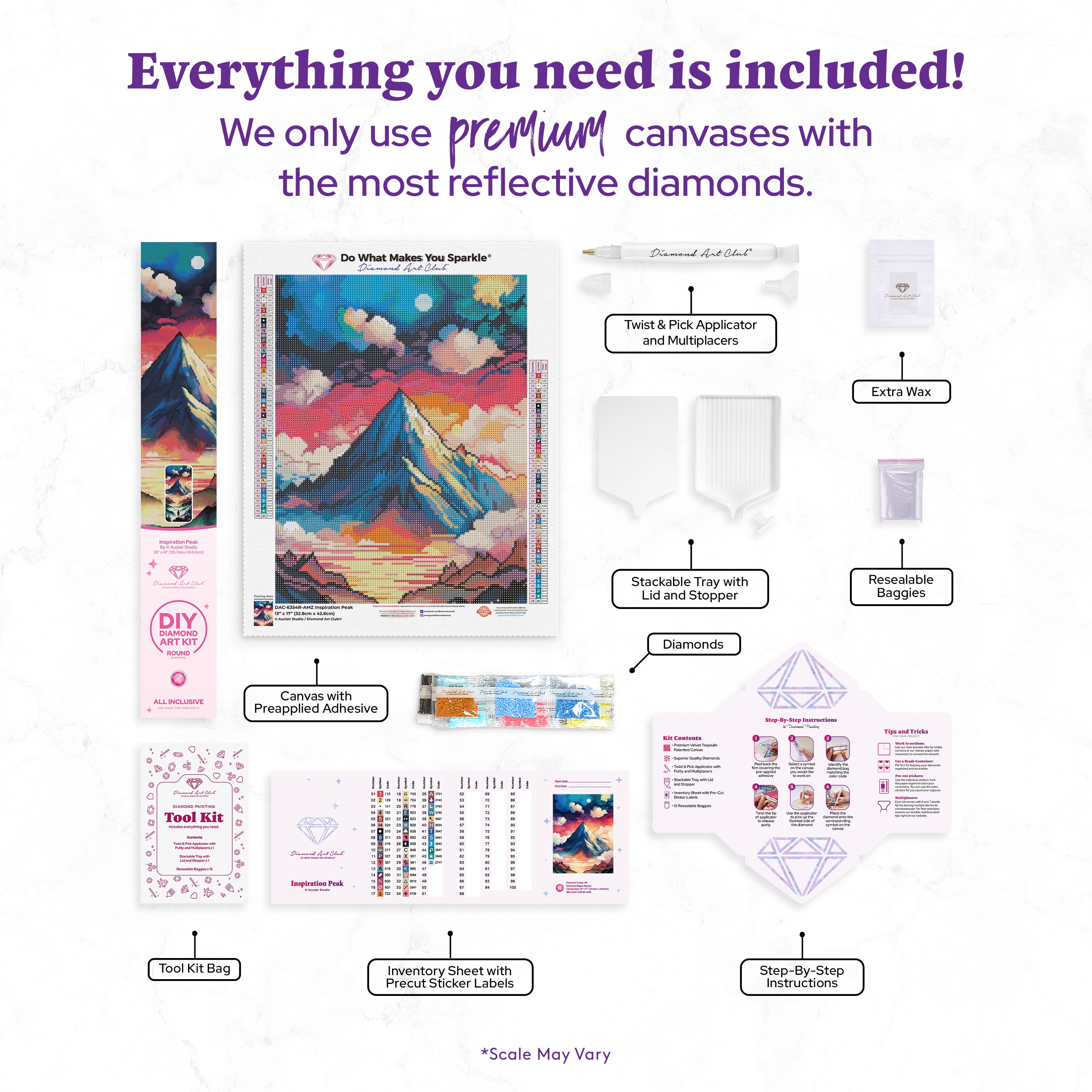 Inspiration Peak ダイヤモンドアートキット | Diamond Art Club