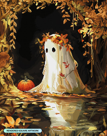 Diamond Painting Into the Unknown 22" x 28" (55.8cm x 70.7cm) / Square with 49 Colors including 1 AB and 4 Fairy Dust Diamonds / 63,616