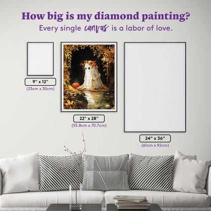 Diamond Painting Into the Unknown 22" x 28" (55.8cm x 70.7cm) / Square with 49 Colors including 1 AB and 4 Fairy Dust Diamonds / 63,616