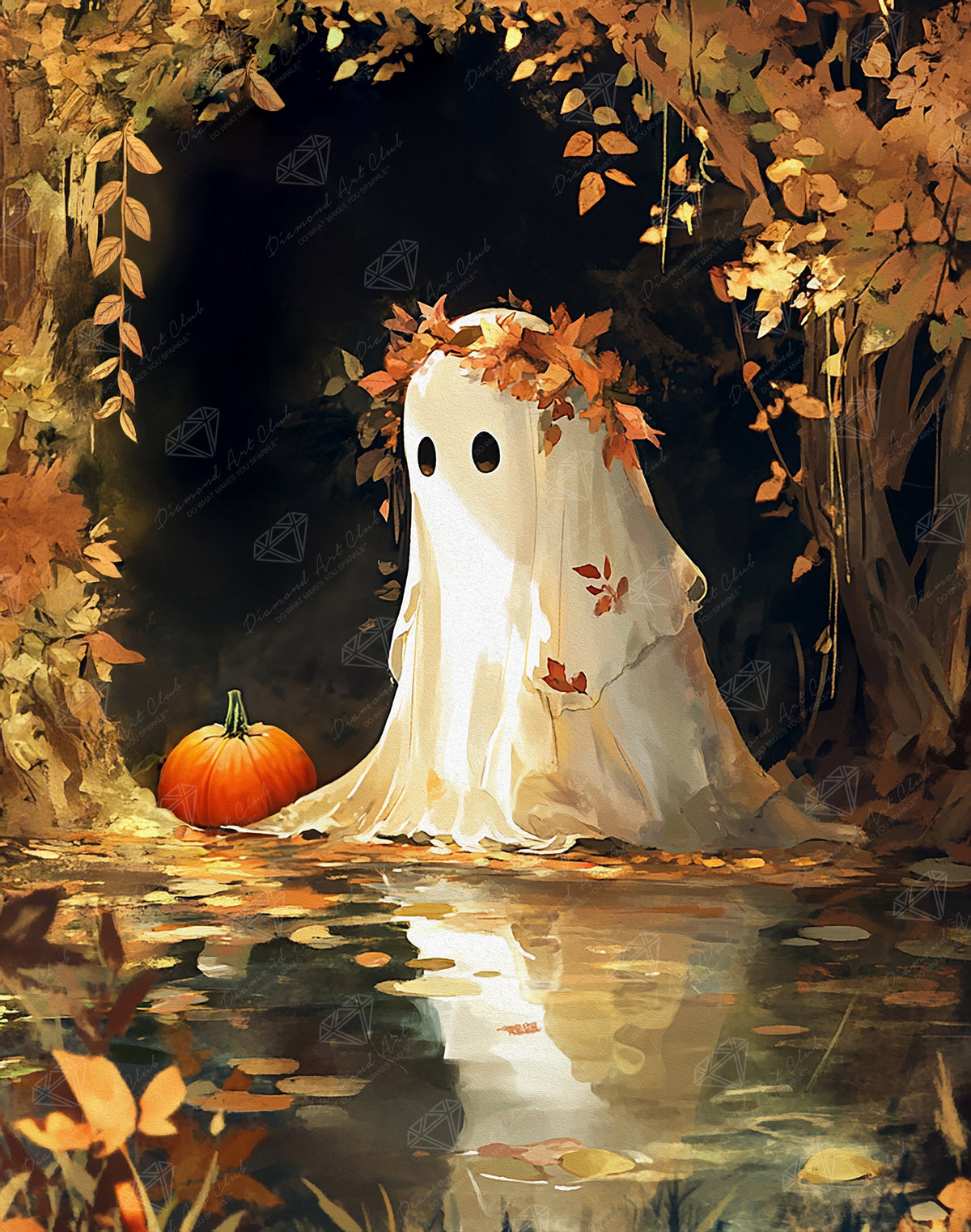 Diamond Painting Into the Unknown 22" x 28" (55.8cm x 70.7cm) / Square with 49 Colors including 1 AB and 4 Fairy Dust Diamonds / 63,616