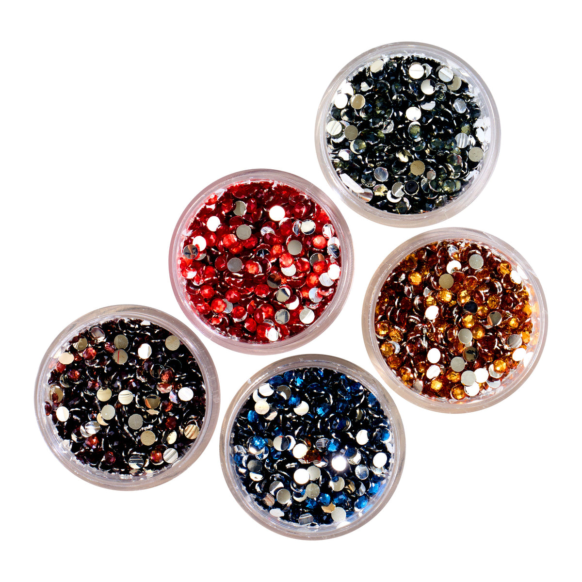 Diamond Painting Iridescent - Jewel Tones Round (Set of 5)