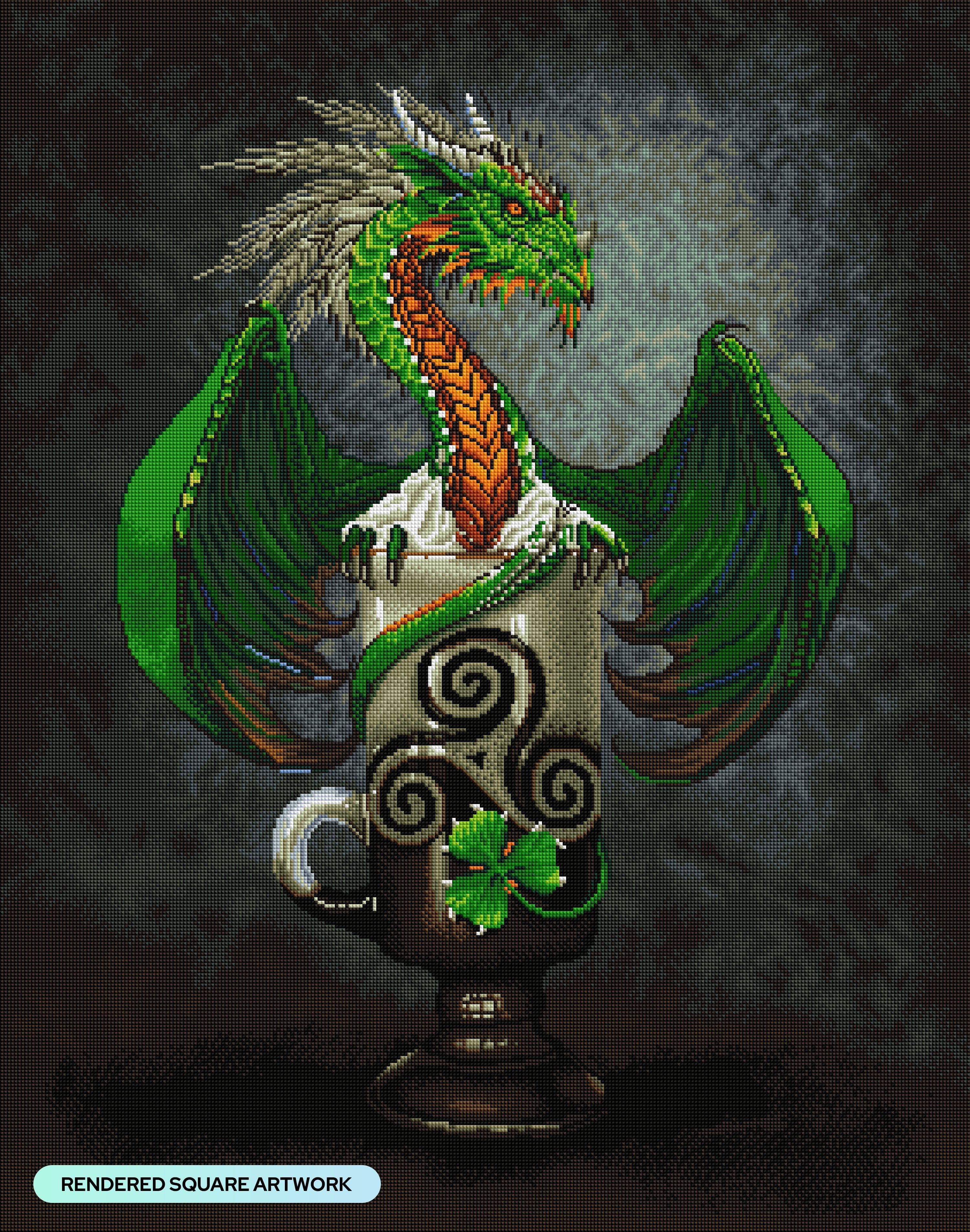 Irish Coffee Dragon – Diamond Art Club