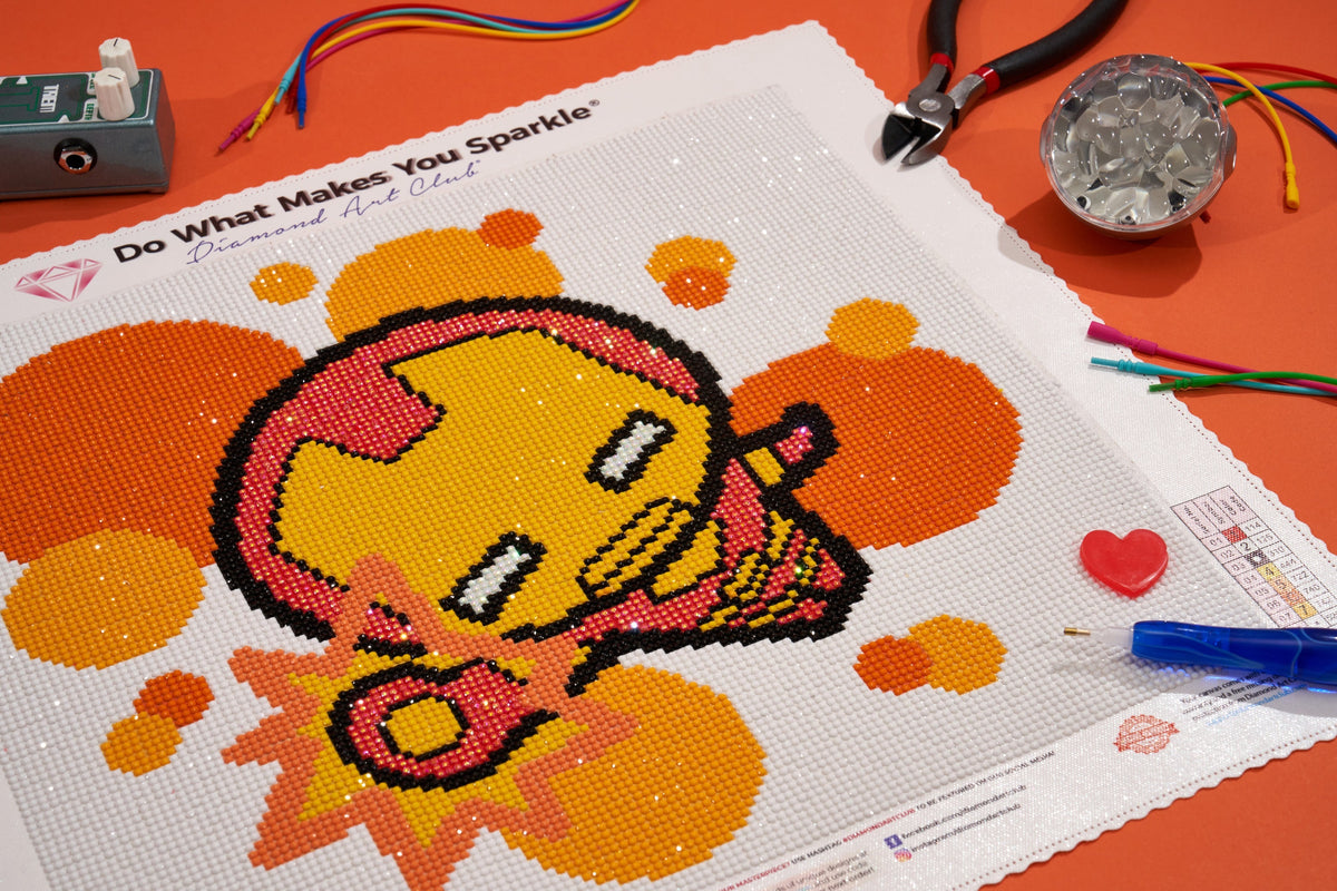 Diamond Painting Iron Man™ 14" x 13" (36cm x 32.8cm) / Round with 8 Colors including 2 ABs / 15,093
