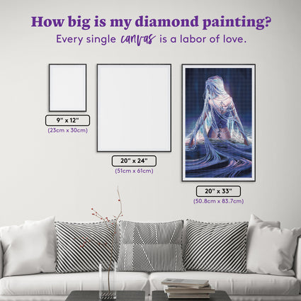 Diamond Painting Irradiant 20" x 33" (50.8cm x 83.7cm) / Square with 48 Colors including 3 ABs and 2 Fairy Dust Diamonds / 68,544