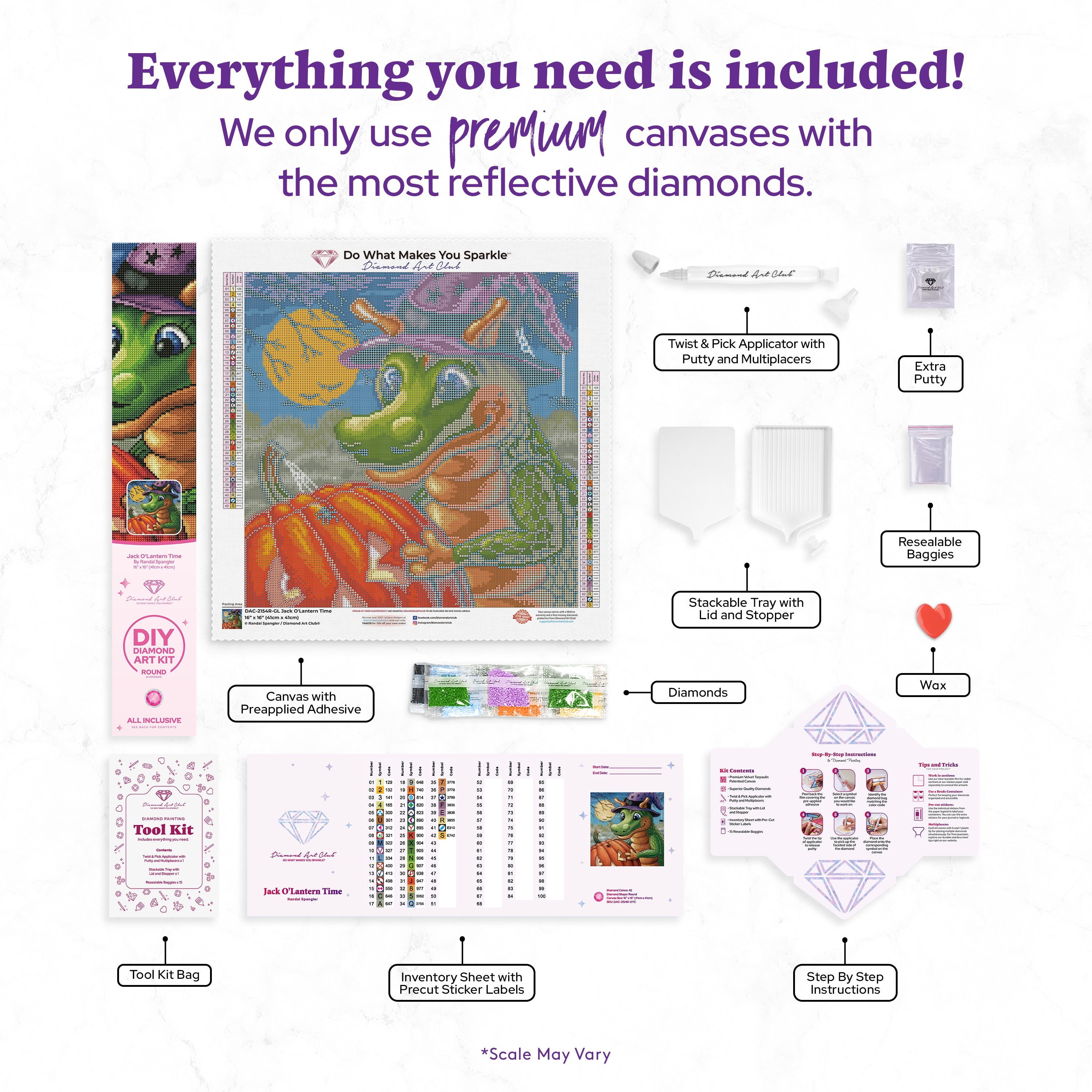 Jack O'Lantern Time – Diamond Art Club