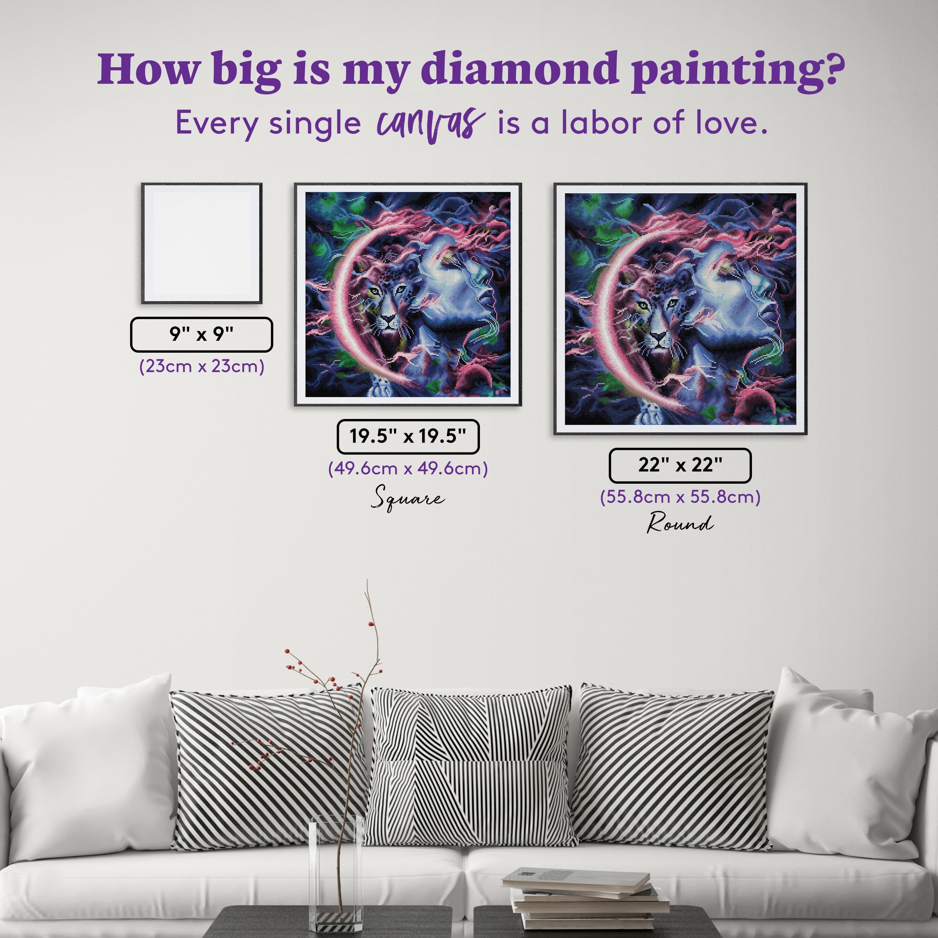 三日月のジャガー ダイヤモンドアートキット – Diamond Art Club