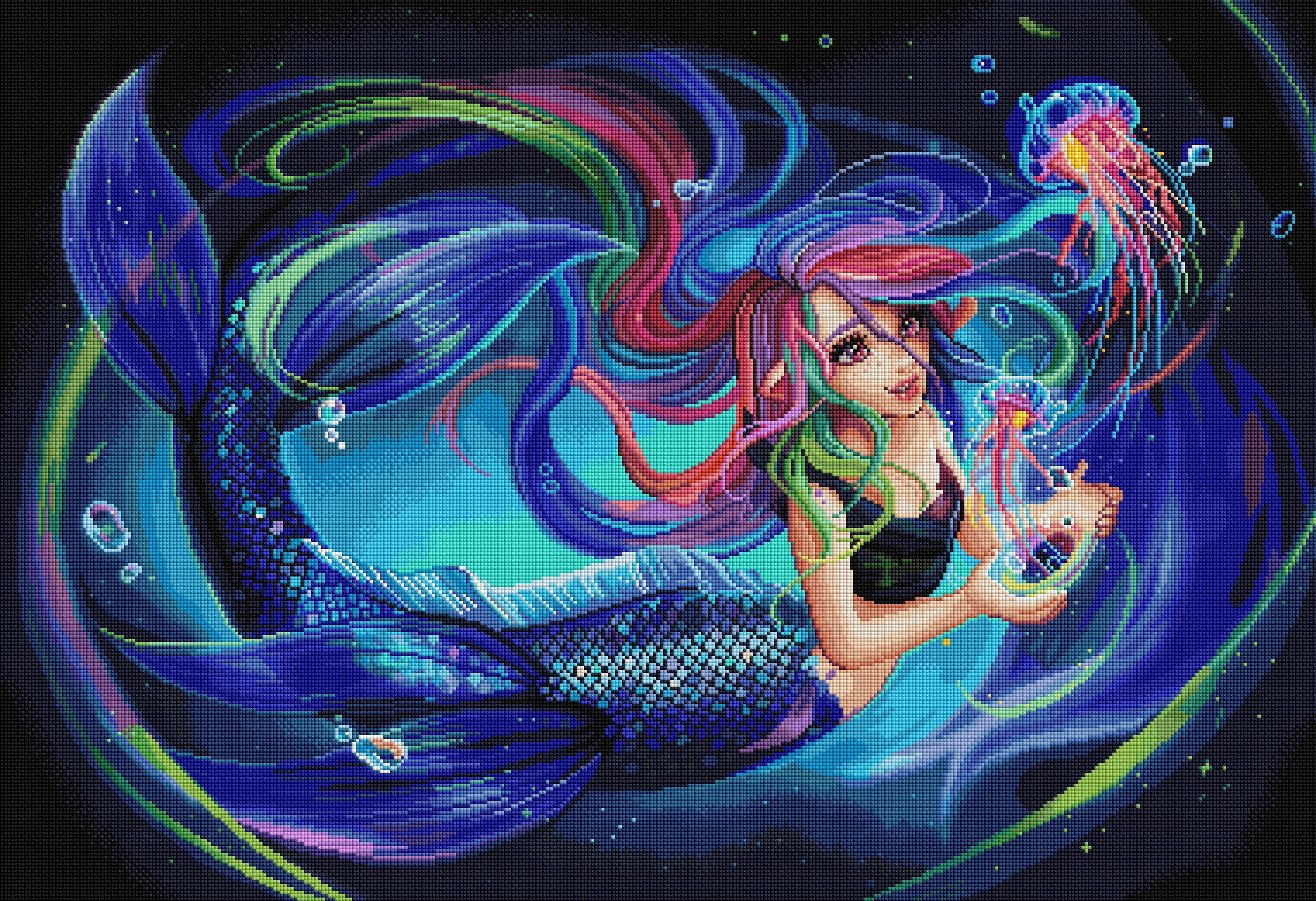 Jellyfish Mermaid – Diamond Art Club