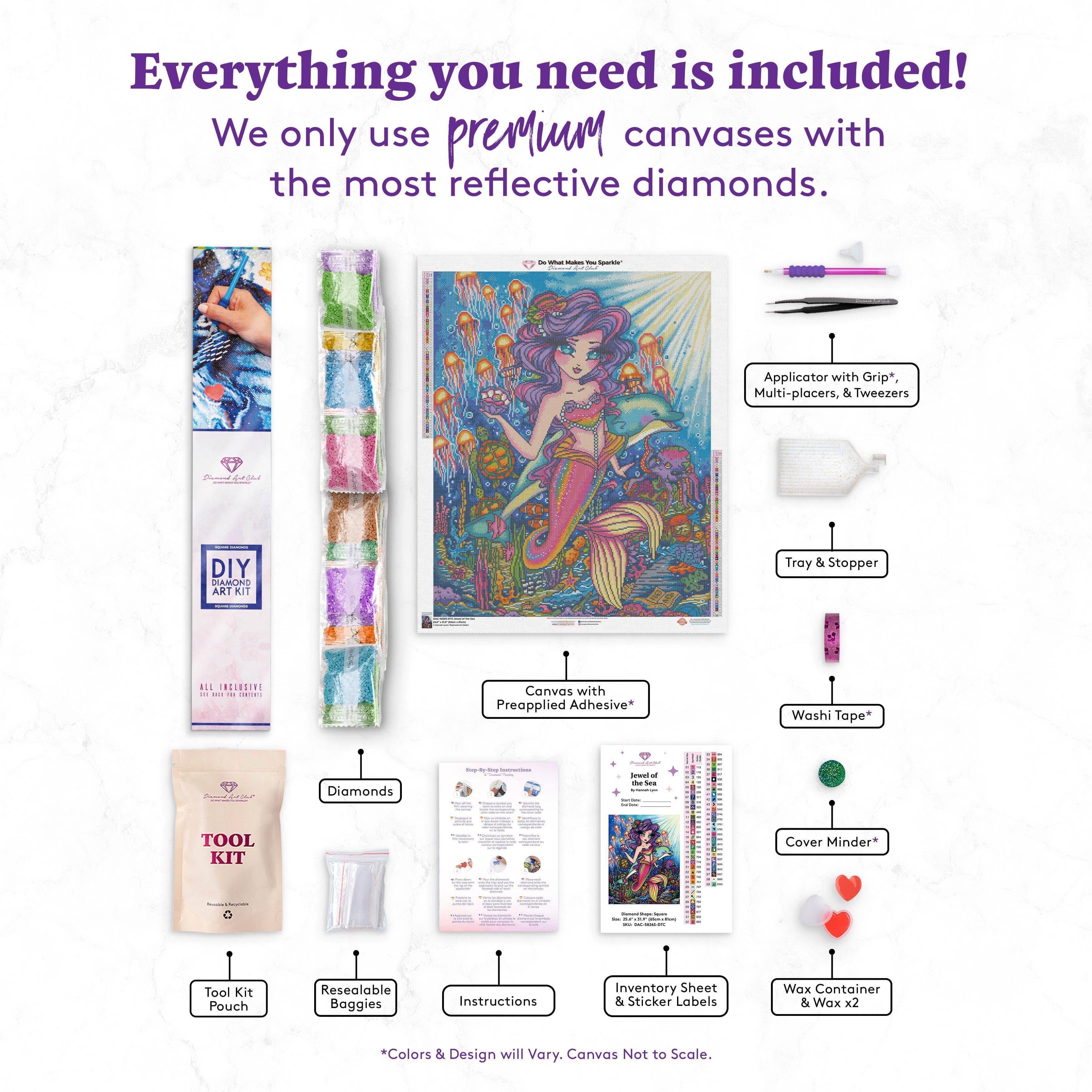 #1 DIY Diamond Art Painting Kit - Jewel of The Sea | Diamond Painting Kit | Diamond Art Kits for Adults | Diamond Art Club