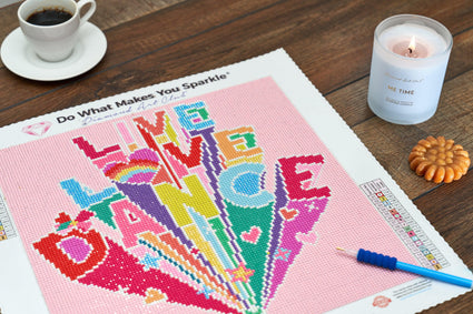 Diamond Painting Jojo Siwa Live & Love Bundle 13" x 13″ (33cm x 33cm) / Round with 17 Colors including 4 ABs / 13689