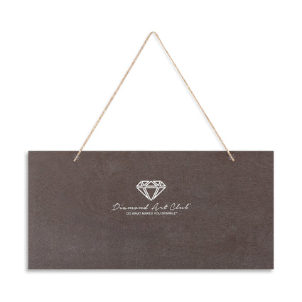 Diamond Painting Joy - Hanging Sign 6" x 12" (14.7cm x 29.7cm) / Square with 8 Colors including 1 AB and 1 Fairy Dust Diamonds / 7,021