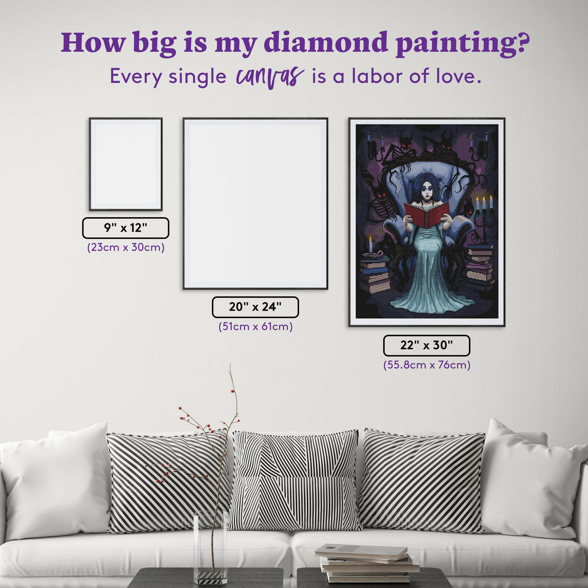 Diamond Painting Just A Story 22" x 30" (55.8cm x 76cm) / Round with 37 Colors including 2 ABs and 1 Glow-in-the-Dark / 53,929