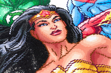 Diamond Painting Justice League of America™ 42.1" x 27.6" (107cm x 70cm) / Square With 66 Colors Including 4 ABs / 117,448