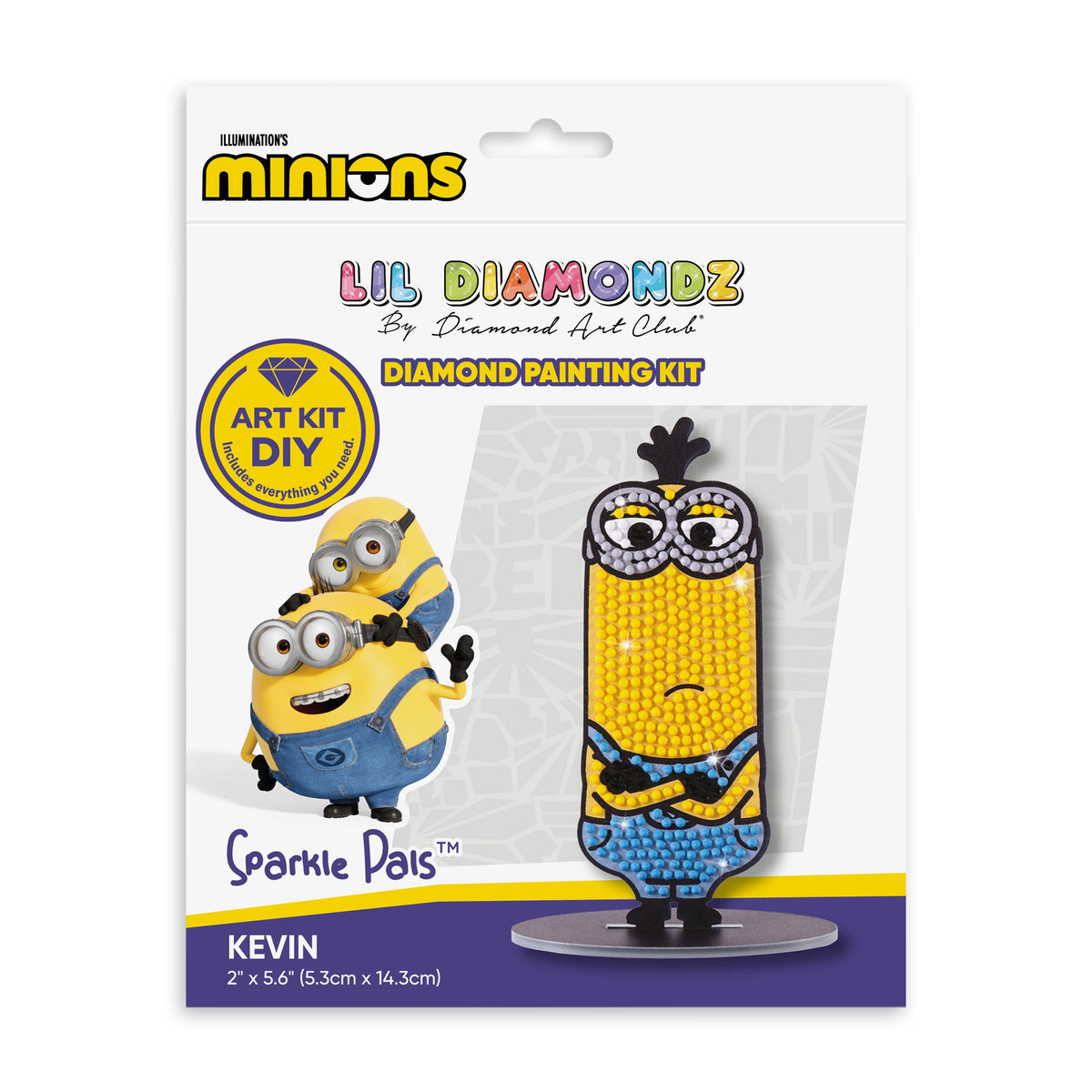 Diamond Painting Kevin - Sparkle Pals™ 2.0" x 5.6" (5.3cm x 14.3cm) / Round with 5 Colors including 1 Fairy Dust Diamond / 420