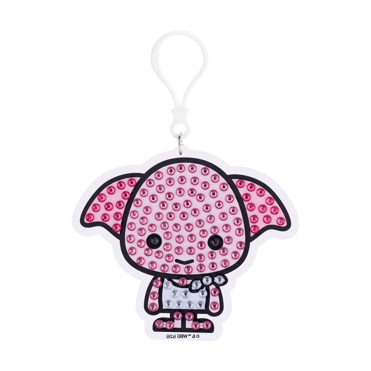 Diamond Painting Keychain - Dobby 3.9" x 3.3" (9.8cm x 8.5cm) / Round With 4 Colors including 4 Iridescent Diamonds / 280