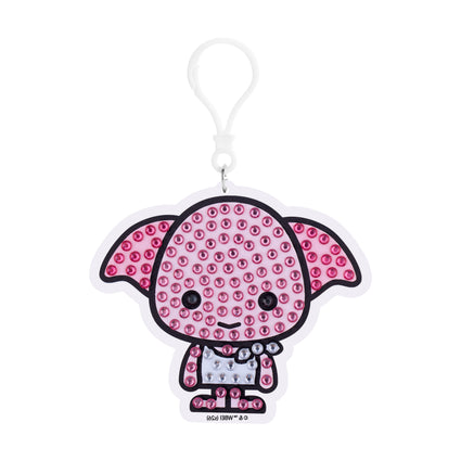 Diamond Painting Keychain - Dobby 3.9" x 3.3" (9.8cm x 8.5cm) / Round With 4 Colors including 4 Iridescent Diamonds / 280