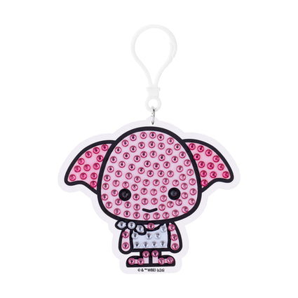Diamond Painting Keychain - Dobby 3.9" x 3.3" (9.8cm x 8.5cm) / Round With 4 Colors including 4 Iridescent Diamonds / 280