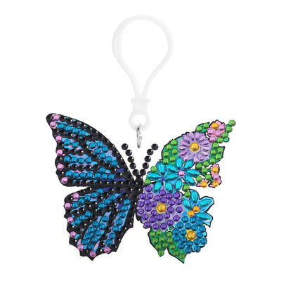 Diamond Painting Keychain - Flutter Bloom 3.15" x 2.55" (8cm x 6.5cm) / 0 / 0