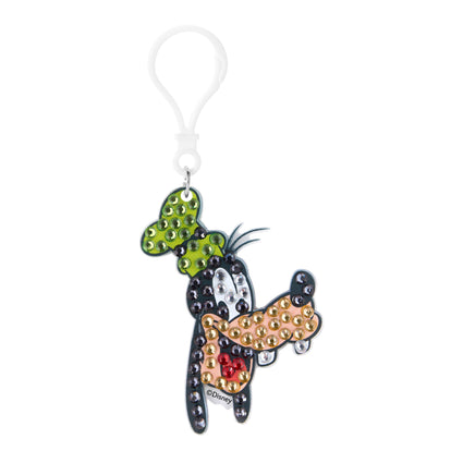 Diamond Painting Keychain - Goofy Grin 3.07" x 2.08" (7.8cm x 5.3cm) / Round With 5 Colors including 5 Iridescent Diamonds / 162