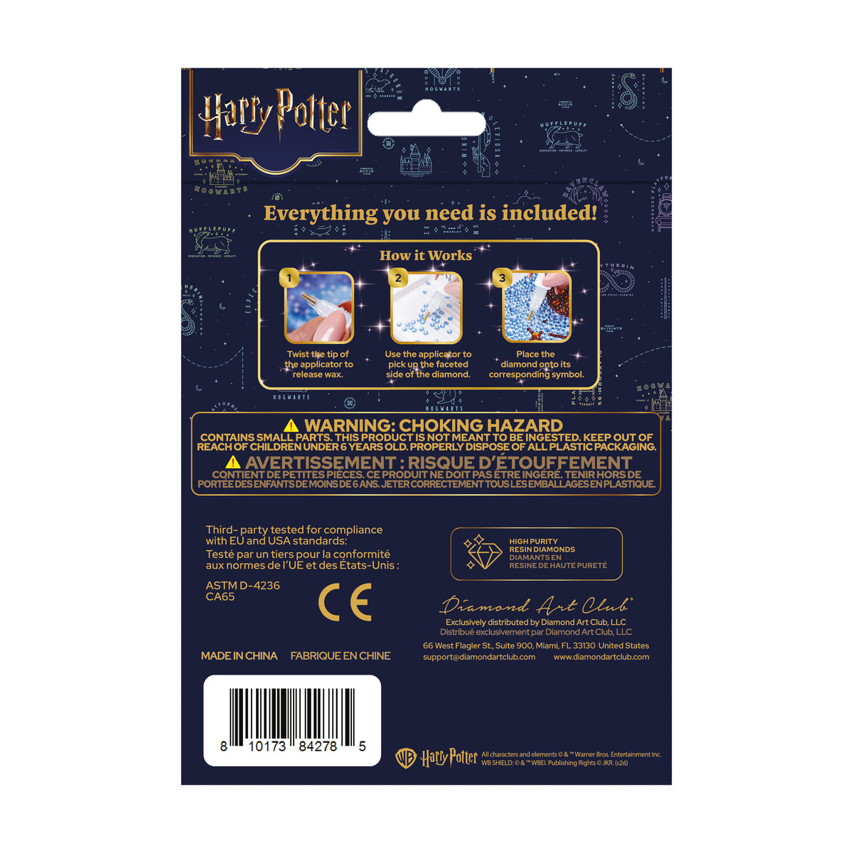 Diamond Painting Keychain - Hagrid 3.2" x 3.3" (8.2cm x 8.5cm) / Round With 3 Colors including 3 Iridescent Diamonds / 210