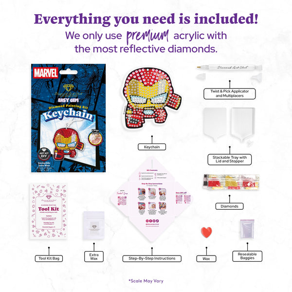 Easy Gem™ Keychain - Invincible Iron Man™ – Diamond Art Club