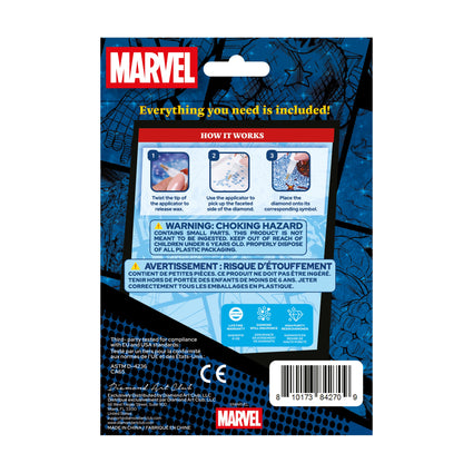 Diamond Painting Keychain - Sorcerer Supreme Dr. Strange 2.5" x 3" (6.5cm x 7.5cm) / Round With 9 Colors including 9 Iridescent Diamonds / 600