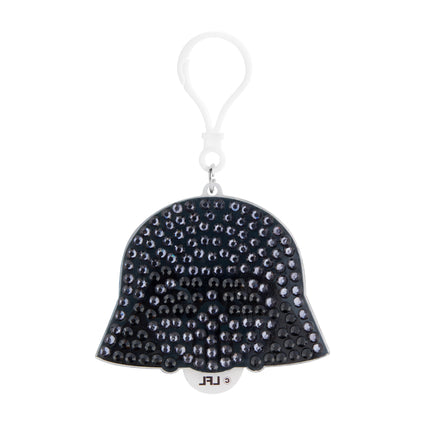 Diamond Painting Keychain - Vader's Shadow 3.14" x 2.55" (8cm x 6.5cm) / Round With 2 Colors including 1 Iridescent Diamond / 338