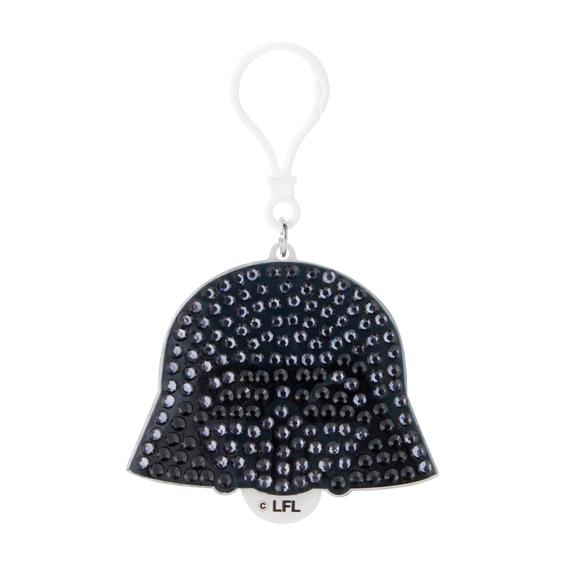 Diamond Painting Keychain - Vader's Shadow 3.14" x 2.55" (8cm x 6.5cm) / Round With 2 Colors including 1 Iridescent Diamond / 338