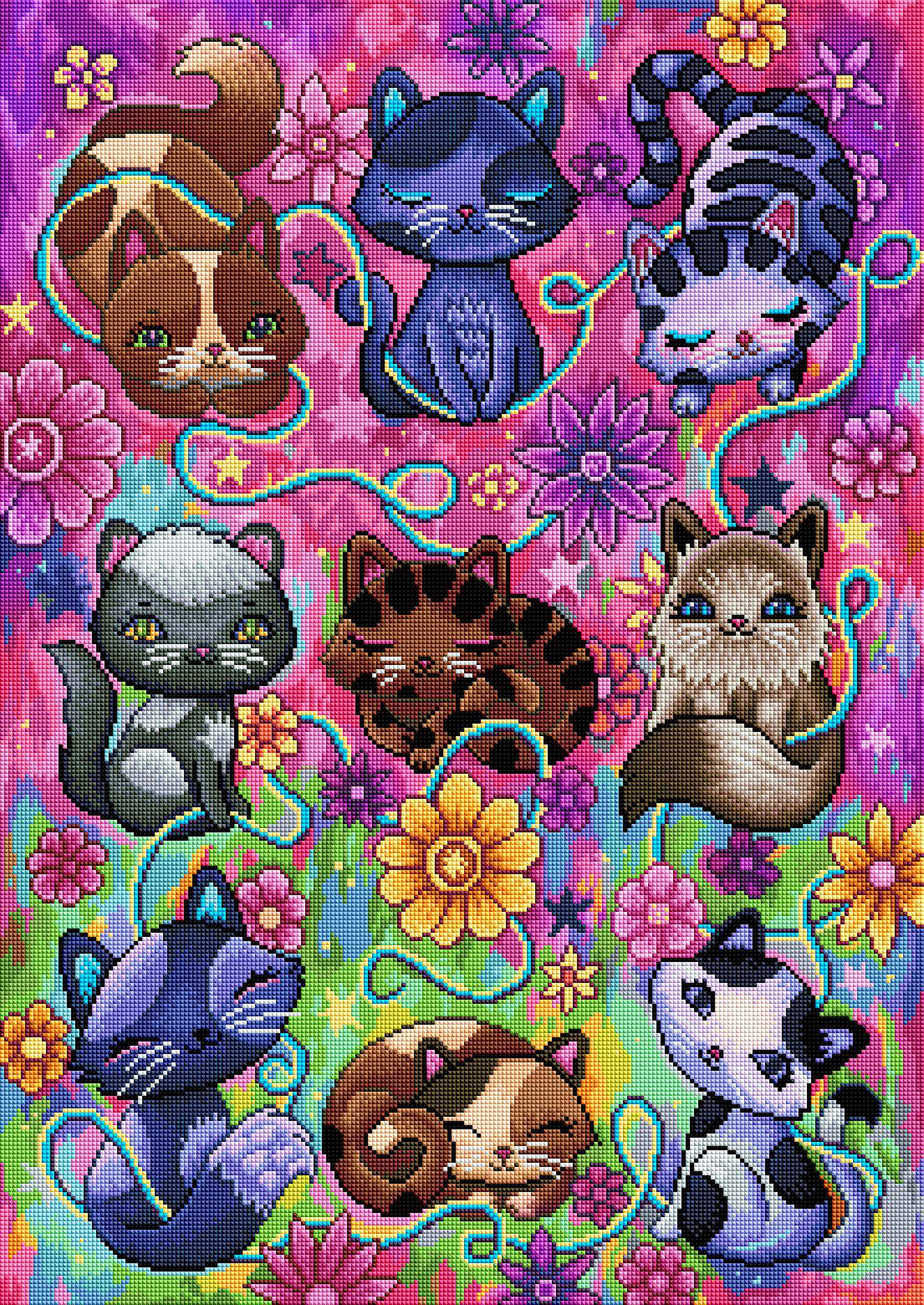 ダイヤモンドアートクラブ DAC キット 猫 Kitty Cat – Diamond Art Club
