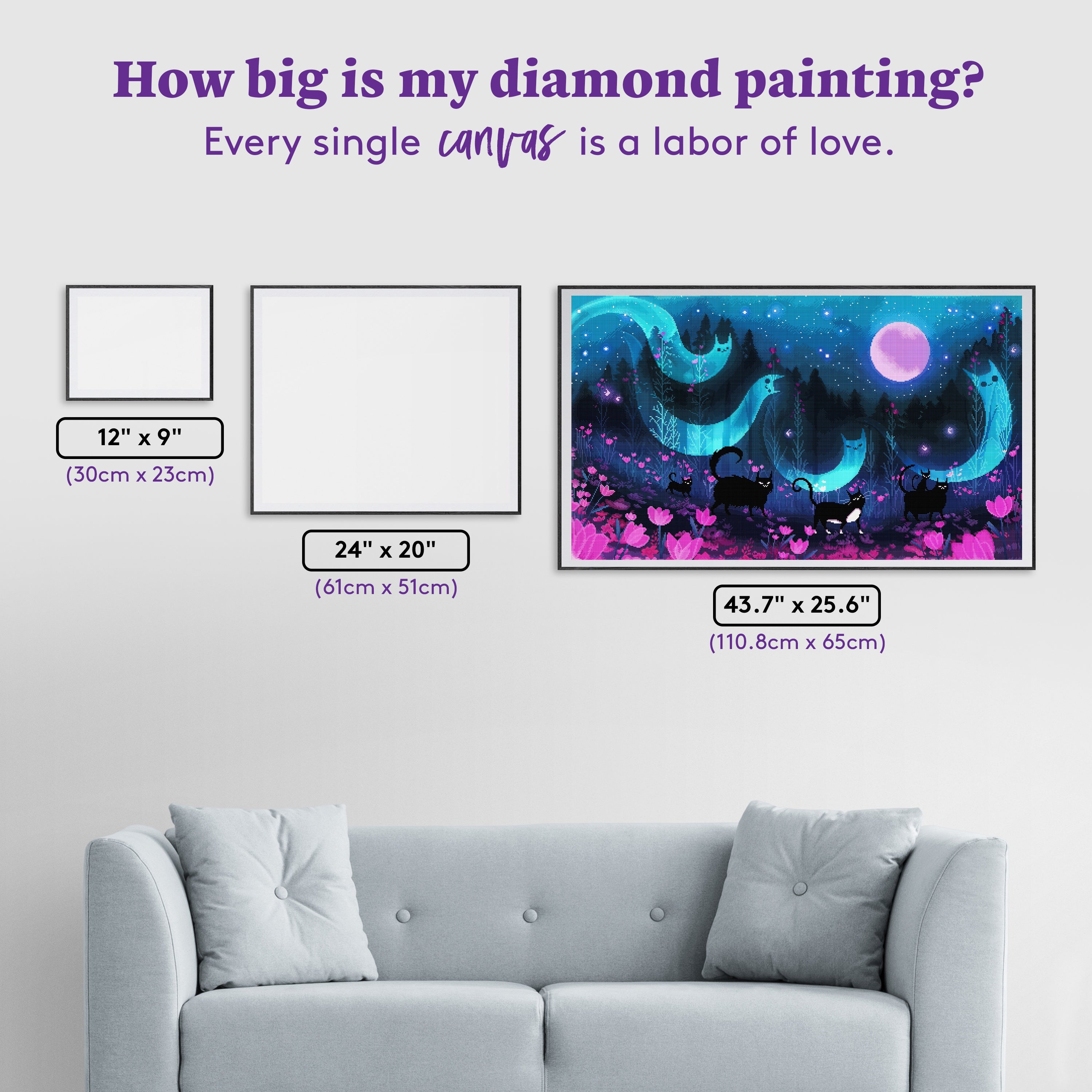 子猫のパレードのダイヤモンドペインティングキット – Diamond Art Club