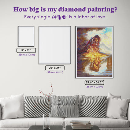 Diamond Painting Knight Portal 25.6" x 36.2" (65cm x 92cm) / Square with 63 Colors including 2 ABs and 3 Fairy Dust Diamonds / 96,309