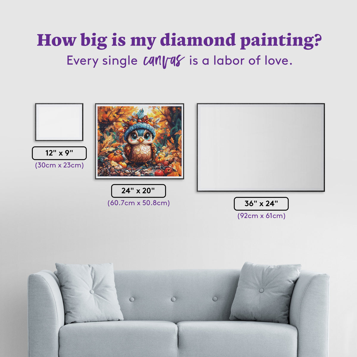 Diamond Painting Land of Plenty 24" x 20" (60.7cm x 50.8cm) / Square with 87 Colors including 2 ABs and 7 Fairy Dust Diamonds / 49,776