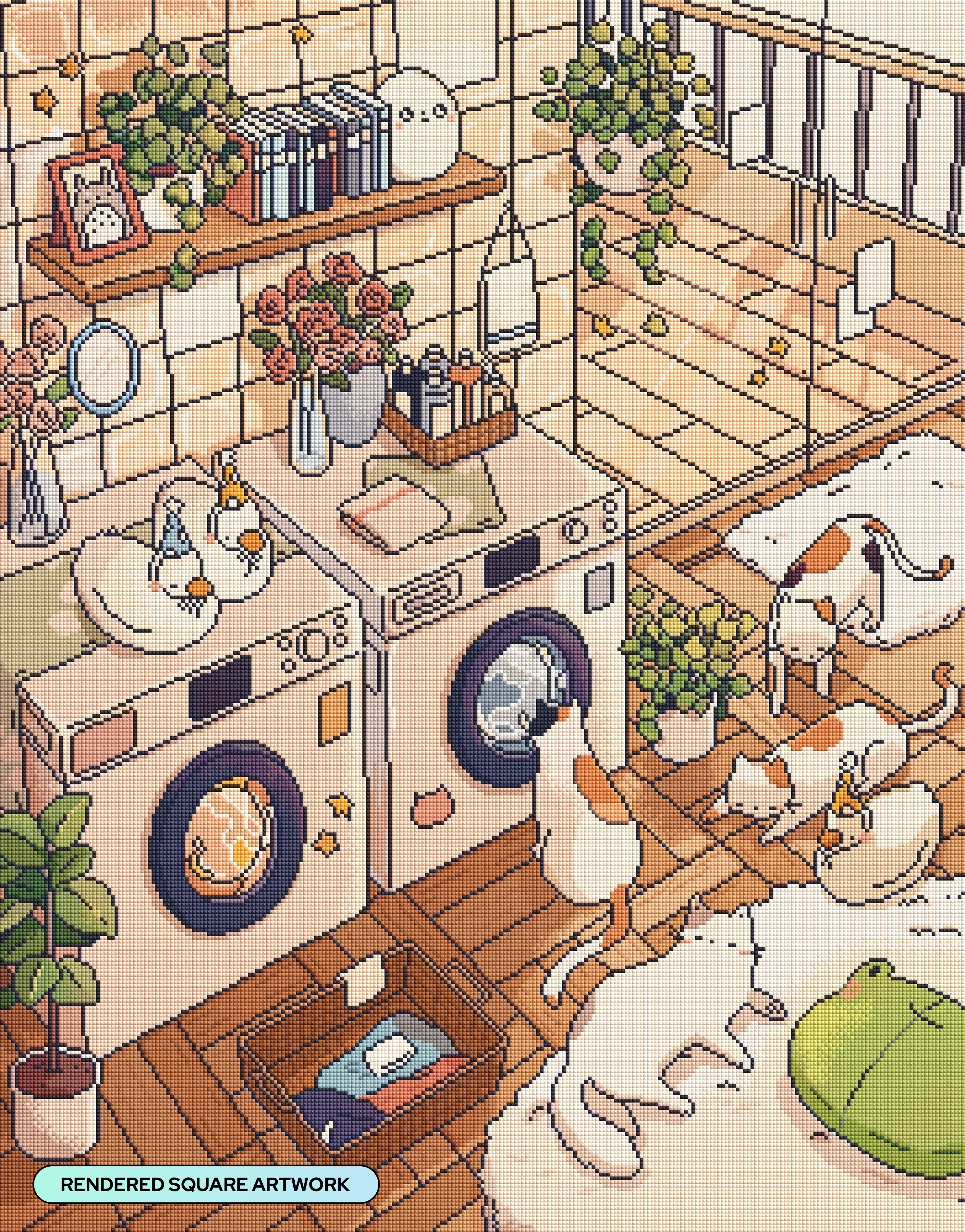 ダイヤモンドアートクラブ DAC *Laundry Day* Laundry Day Diamond Painting Kit – Diamond Art Club