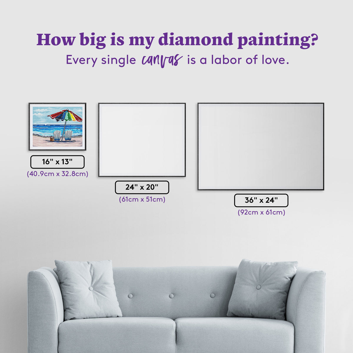 Diamond Painting Lazy Dayz 16" x 13" (40.9cm x 32.8cm) / Round with 38 Colors including 3 ABs and 1 Fairy Dust Diamonds / 17,082