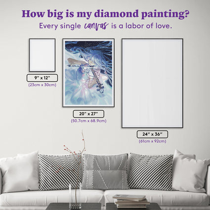 Diamond Painting Lead Me to Night 20" x 27" (50.7cm x 68.9cm) / Round with 56 Colors including 2 ABs and 1 Fairy Dust Diamonds / 44,526