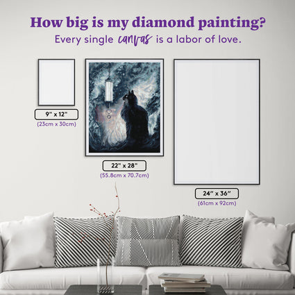 Diamond Painting Leave the Light On 22" x 28" (55.8cm x 70.7cm) / Square with 25 Colors including 1 AB and 2 Fairy Dust Diamonds / 63,616
