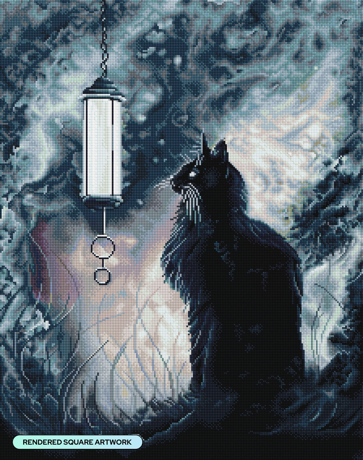 Diamond Painting Leave the Light On 22" x 28" (55.8cm x 70.7cm) / Square with 25 Colors including 1 AB and 2 Fairy Dust Diamonds / 63,616