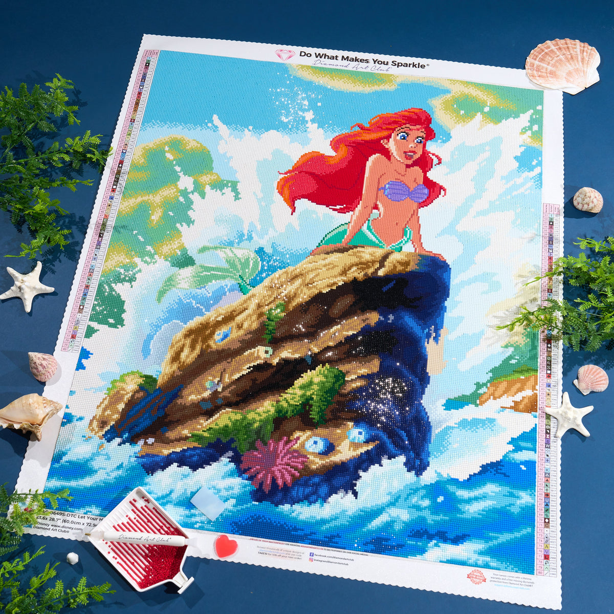 Diamond Painting Let Your Heart Sing 23.6" x 28.7" (60cm x 72.9cm) / Square with 80 Colors including 1 AB and 5 Fairy Dust Diamonds / 70,613