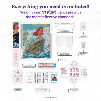 Diamond Painting Let Your Heart Sing 23.6" x 28.7" (60cm x 72.9cm) / Square with 80 Colors including 1 AB and 5 Fairy Dust Diamonds / 70,613