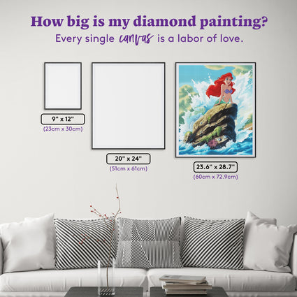 Diamond Painting Let Your Heart Sing 23.6" x 28.7" (60cm x 72.9cm) / Square with 80 Colors including 1 AB and 5 Fairy Dust Diamonds / 70,613