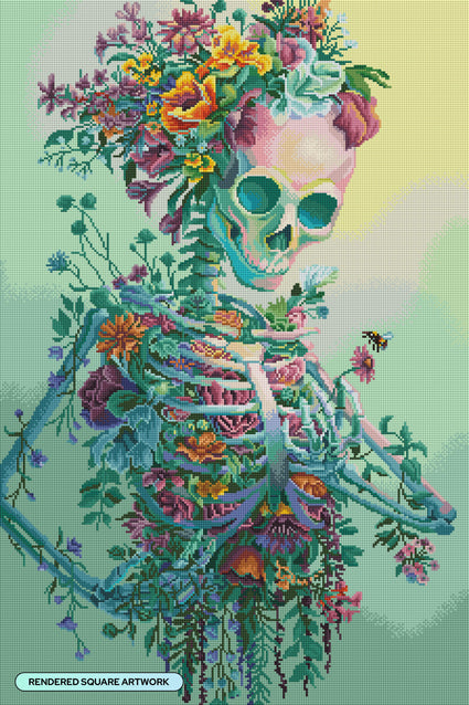 Diamond Painting Life 22" x 33" (55.8cm x 83.6cm) / Square with 75 Colors including 1 AB and 4 Fairy Dust Diamonds / 75,264