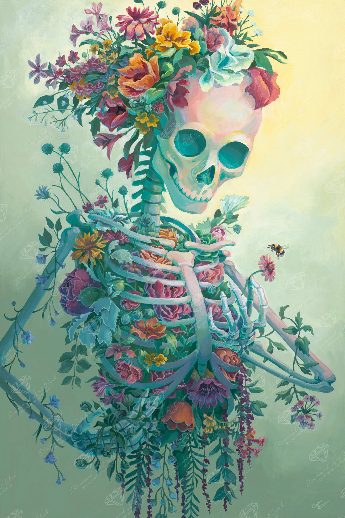 Diamond Painting Life 22" x 33" (55.8cm x 83.6cm) / Square with 75 Colors including 1 AB and 4 Fairy Dust Diamonds / 75,264