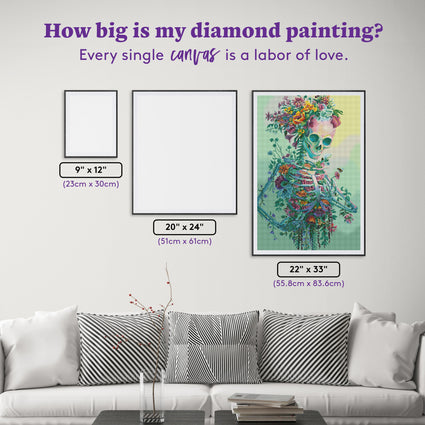 Diamond Painting Life 22" x 33" (55.8cm x 83.6cm) / Square with 75 Colors including 1 AB and 4 Fairy Dust Diamonds / 75,264