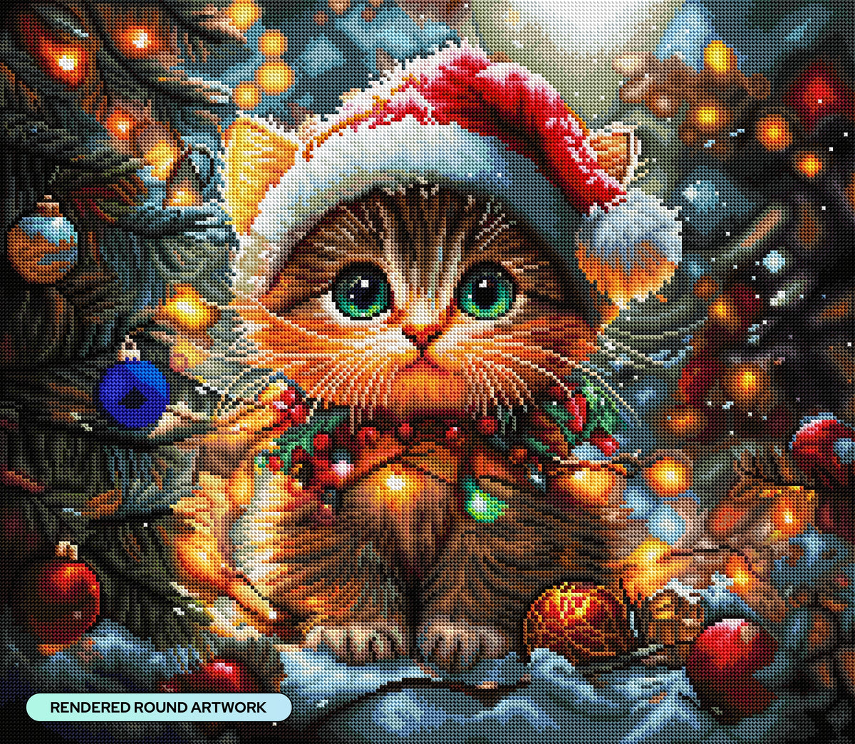 Diamond Painting Light Me Up 25" x 22" (63.8cm x 55.6cm) / Round with 64 Colors including 1 AB and 3 Fairy Dust Diamonds / 46,864