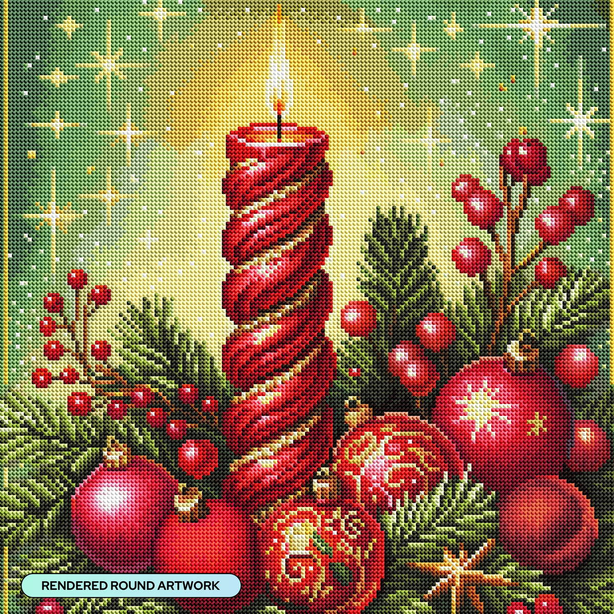 Diamond Painting Light of Hope 17" x 17" (42.7cm x 42.7cm) / Round with 48 Colors including 2 ABs and 1 Electro Diamond and 2 Fairy Dust Diamonds / 24,025