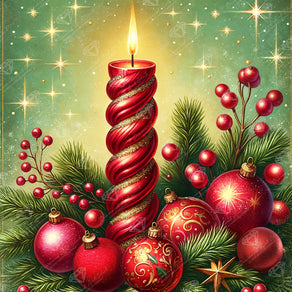 Diamond Painting Light of Hope 17" x 17" (42.7cm x 42.7cm) / Round with 48 Colors including 2 ABs and 1 Electro Diamond and 2 Fairy Dust Diamonds / 24,025