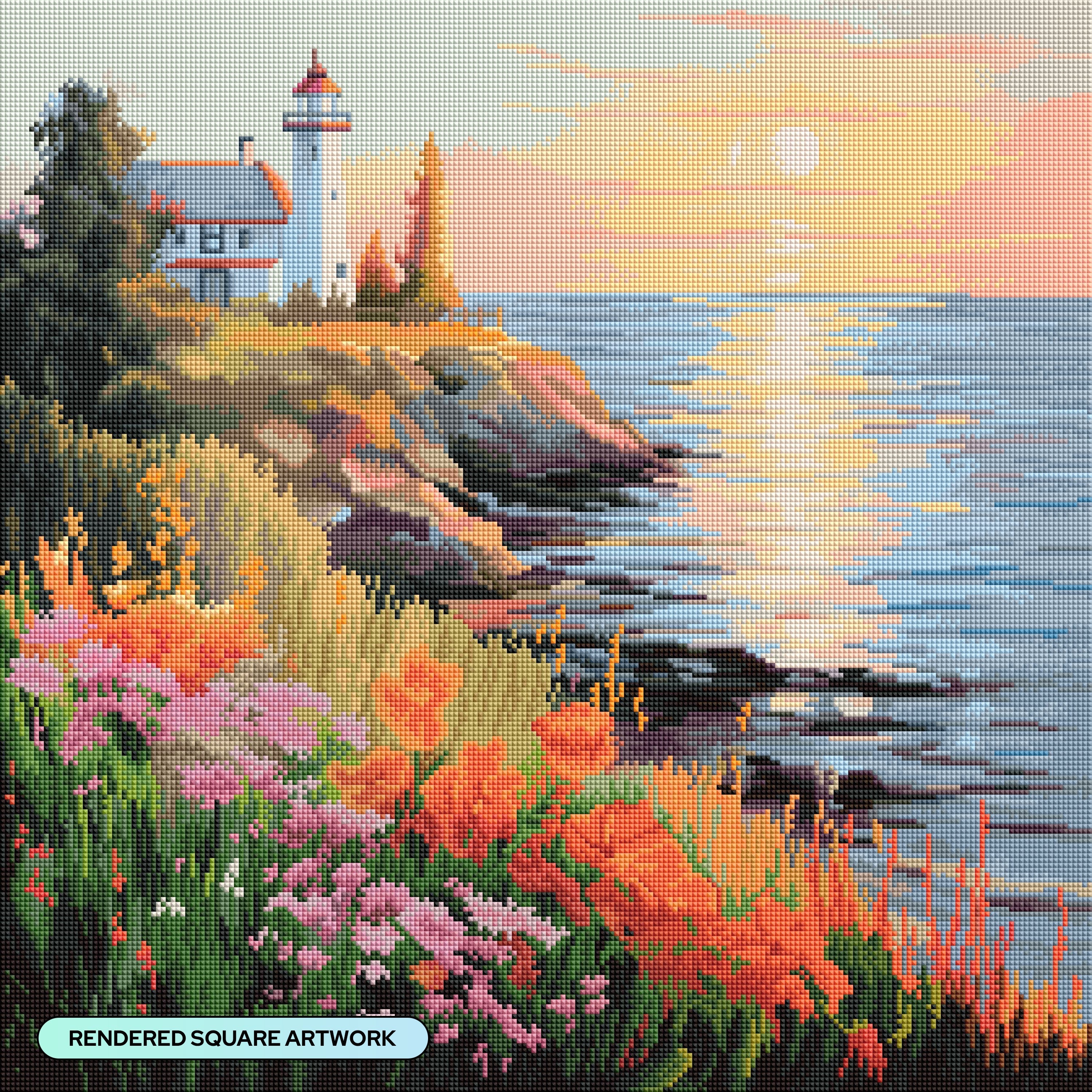 Lighthouse on Bluff – Diamond Art Club