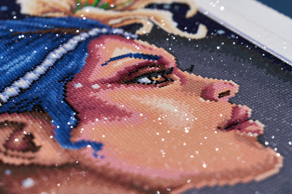 Diamond Painting Lilies and Pearls 20" x 27" (51cm x 69cm) / Round with 48 Colors including 3 ABs / 44,526