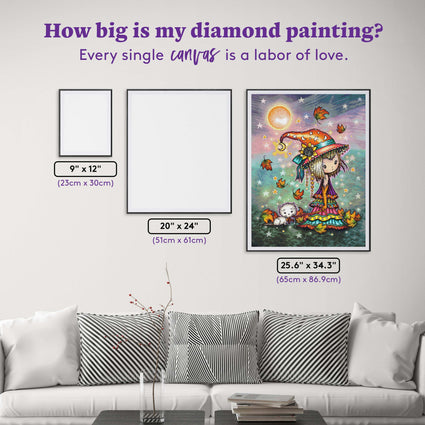 Diamond Painting Little Wanderer 25.6" x 34.3" (65cm x 86.9cm) / Square with 73 Colors including 2 ABs and 4 Fairy Dust Diamonds / 91,089