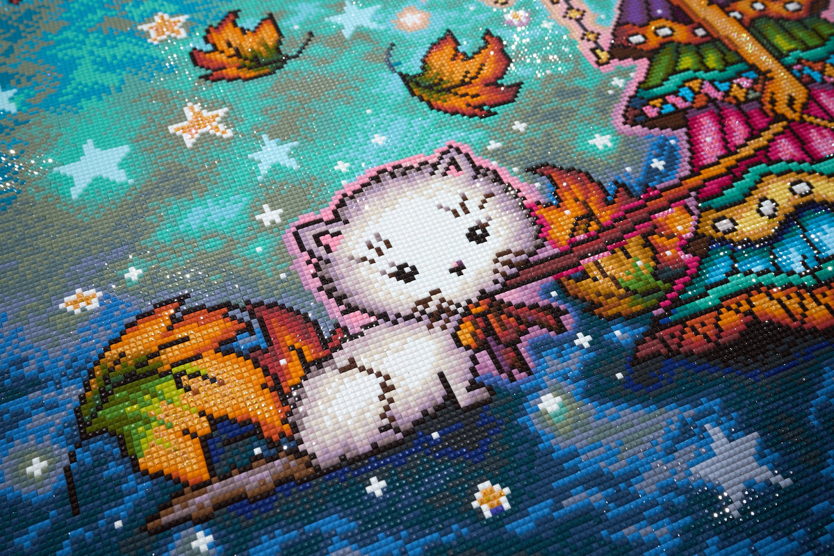 Diamond Painting Little Wanderer 25.6" x 34.3" (65cm x 86.9cm) / Square with 73 Colors including 2 ABs and 4 Fairy Dust Diamonds / 91,089