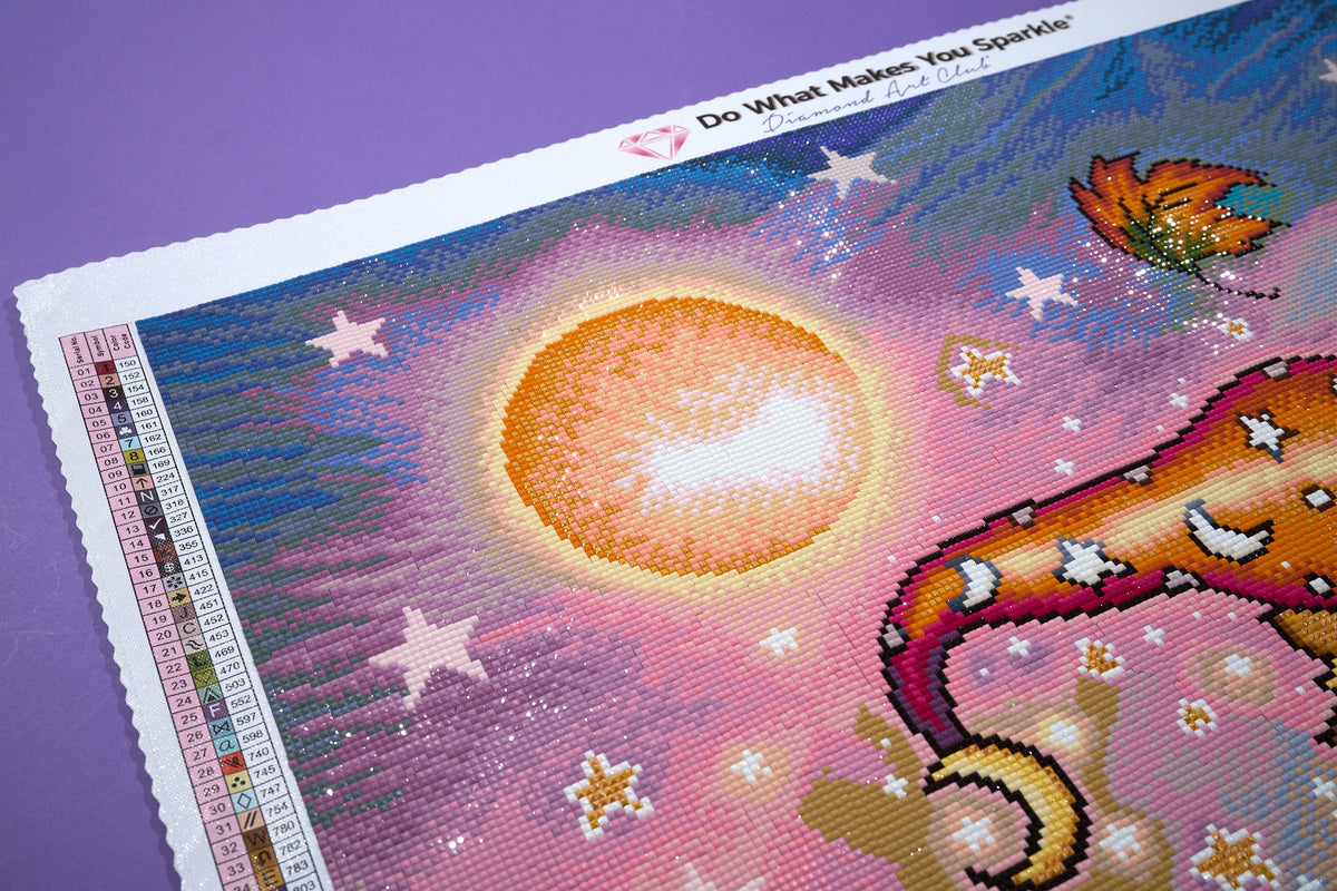 Diamond Painting Little Wanderer 25.6" x 34.3" (65cm x 86.9cm) / Square with 73 Colors including 2 ABs and 4 Fairy Dust Diamonds / 91,089